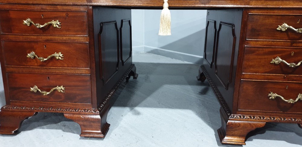 Superb Mahogany Partners Desk View VI