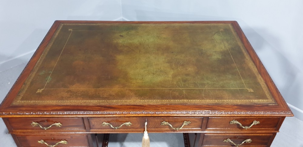 Superb Mahogany Partners Desk View X
