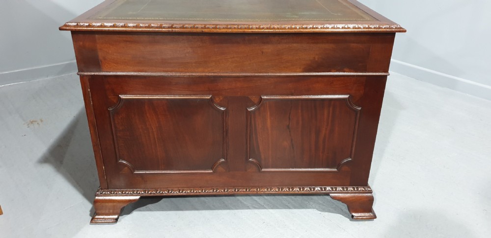 Superb Mahogany Partners Desk View XIV