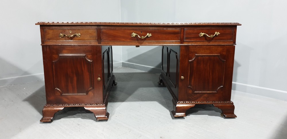 Superb Mahogany Partners Desk View XV