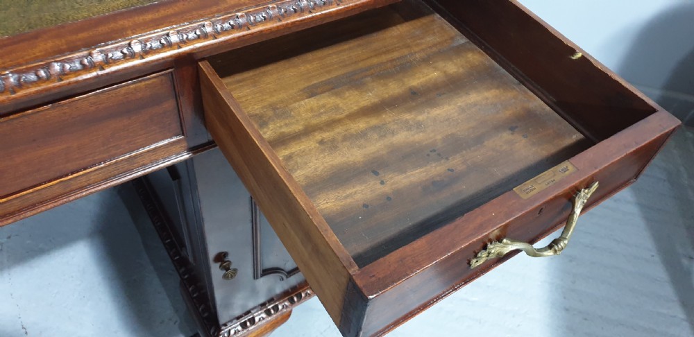 Superb Mahogany Partners Desk View XVII