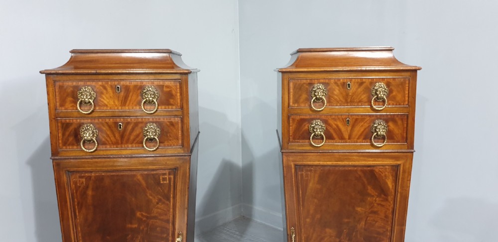 Outstanding Pair Regency Mahogany Cabinets View IV