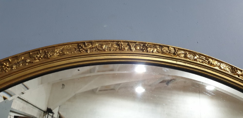 Very Nice Oval Gilt Wall Mirror View V