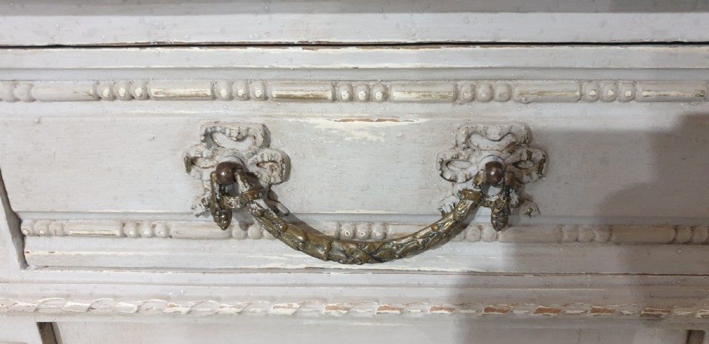 Good Pair French Painted Bedside Cabinets View IX