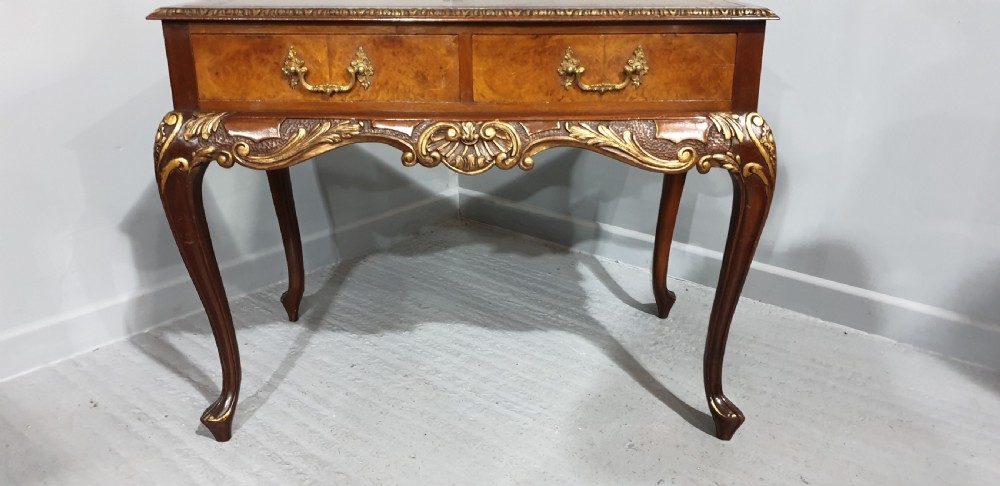 Outstanding Burr Walnut Writing Table View II