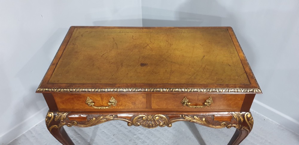 Outstanding Burr Walnut Writing Table View III