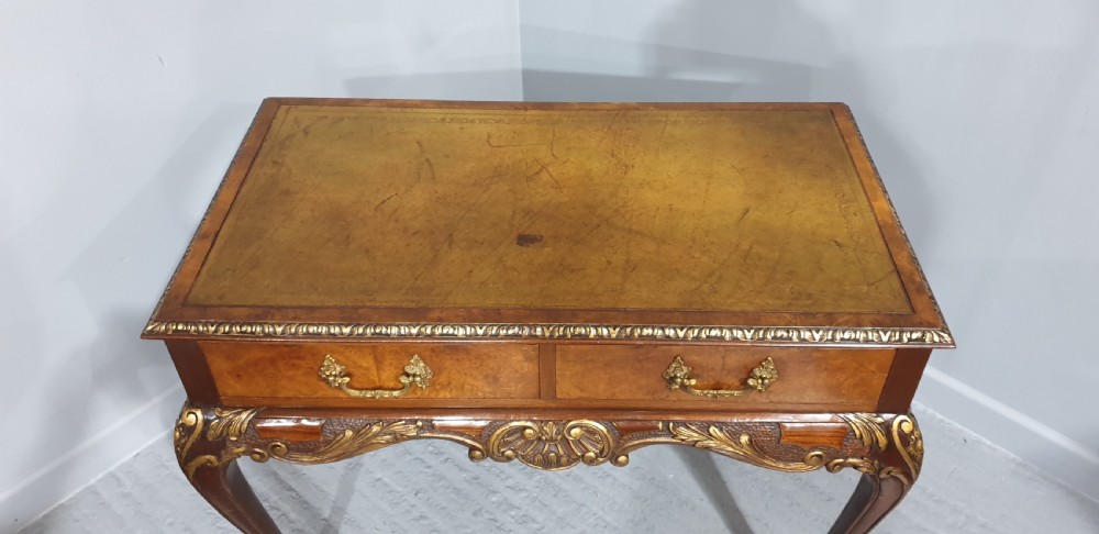 Outstanding Burr Walnut Writing Table View V