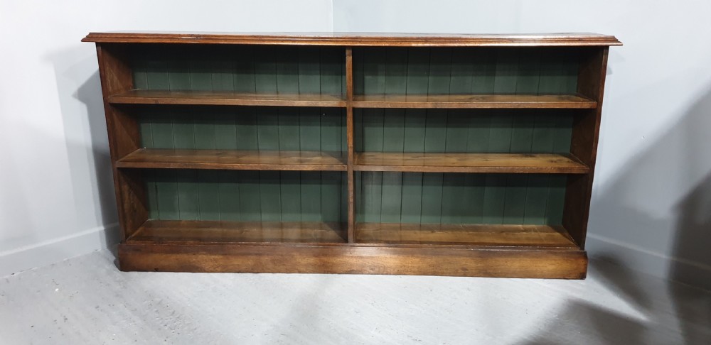 Very Good Low Oak Open Library Bookcase View II