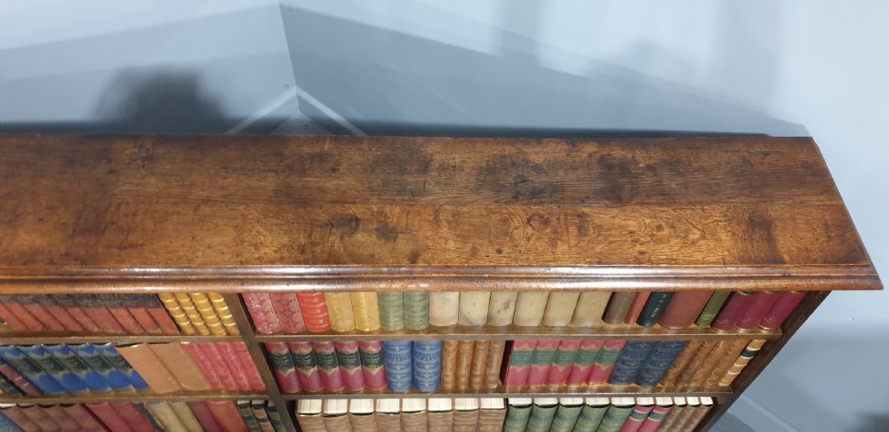 Very Good Low Oak Open Library Bookcase View V