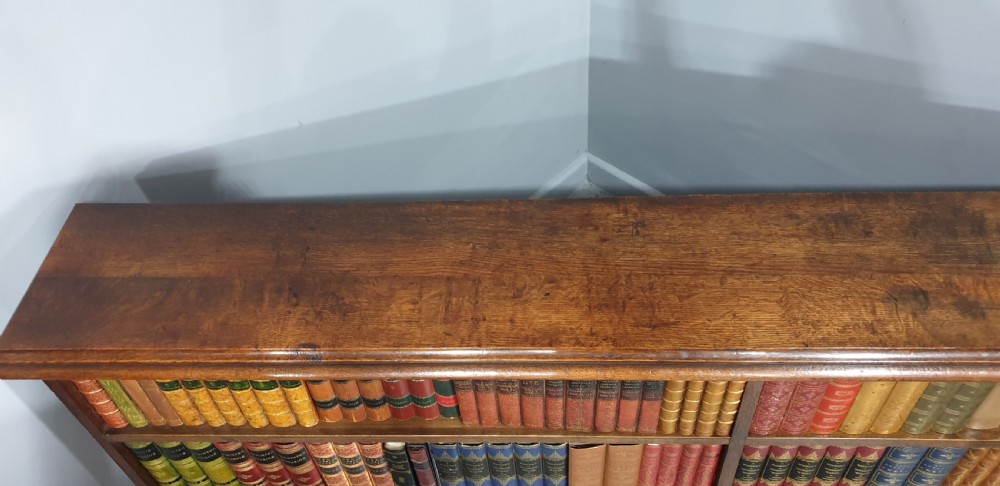 Very Good Low Oak Open Library Bookcase View VI