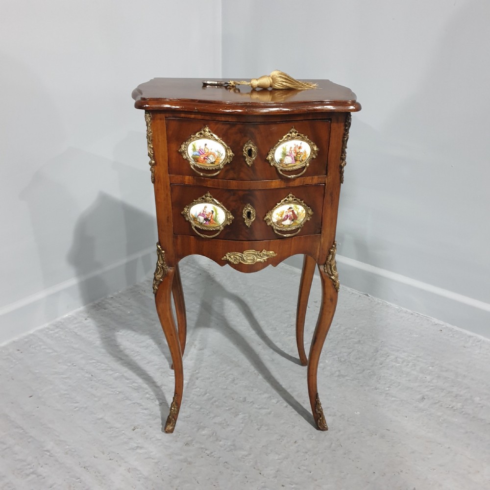 Sweet Porcelain Mounted Small Chest of Drawers View XI