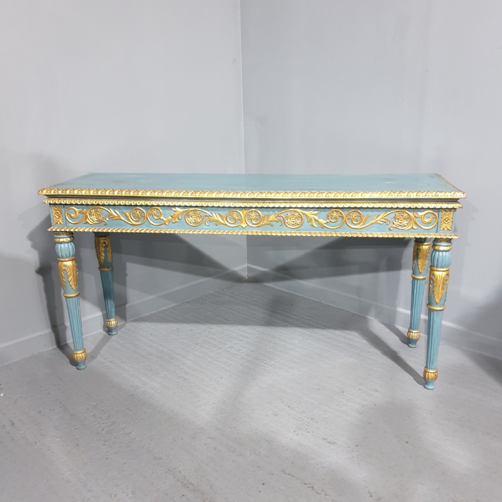 Outstanding Parcel Gilded Console Hall Table