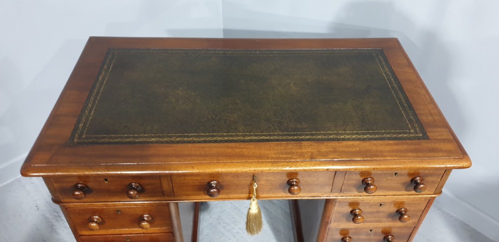 Victorian Mahogany Pedestal Desk View V