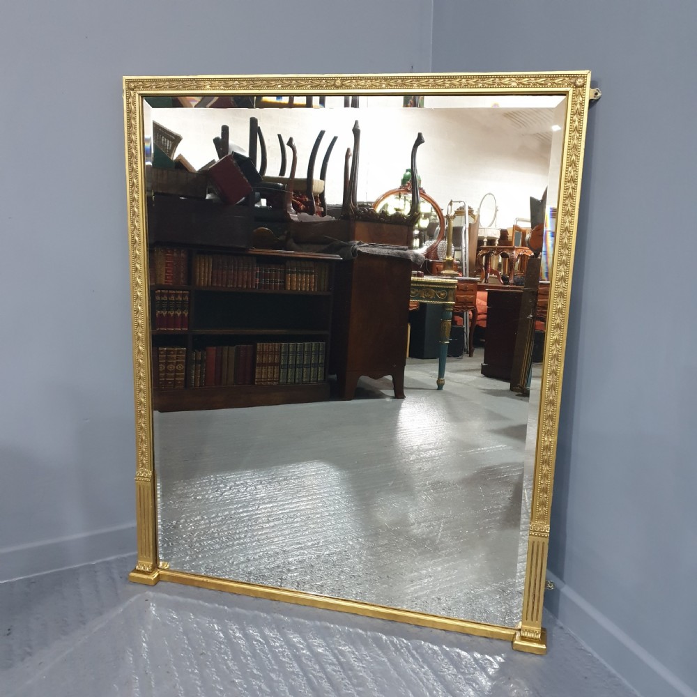 English Gilt Overmantle Mirror