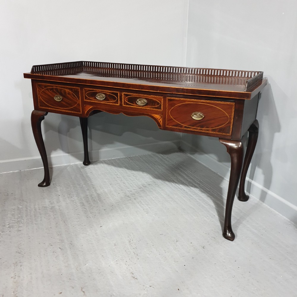 Irish Mahogany Inlaid Sideboard View VIII