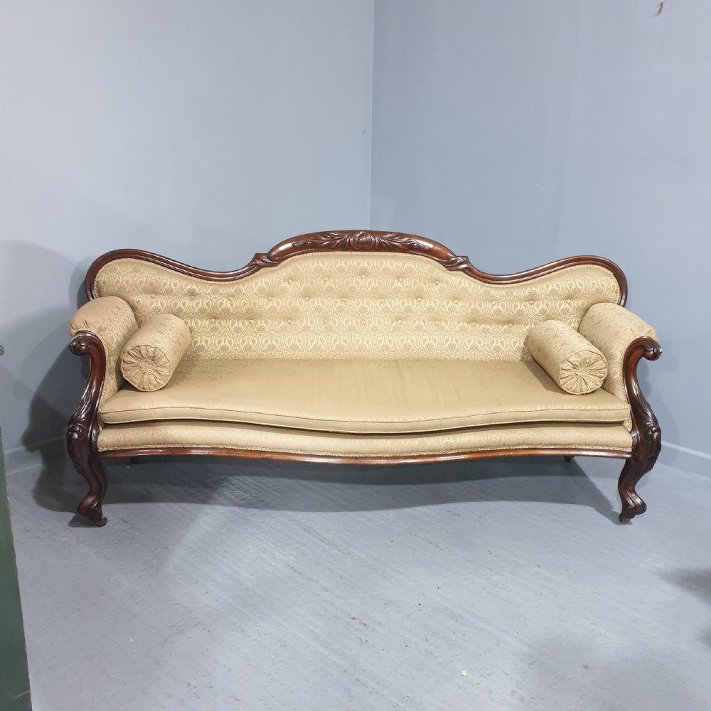 Outstanding Victorian Mahogany Sofa View II