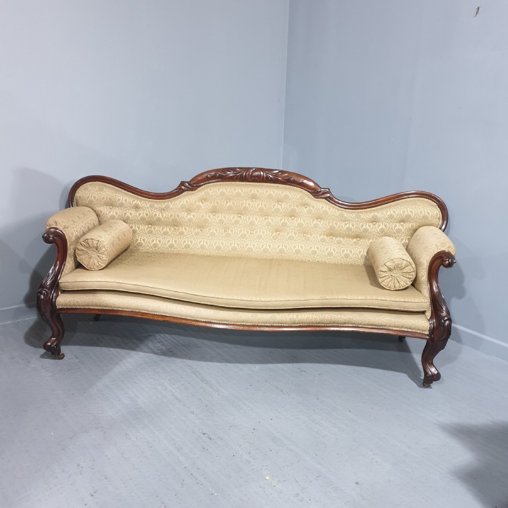 Outstanding Victorian Mahogany Sofa View XI