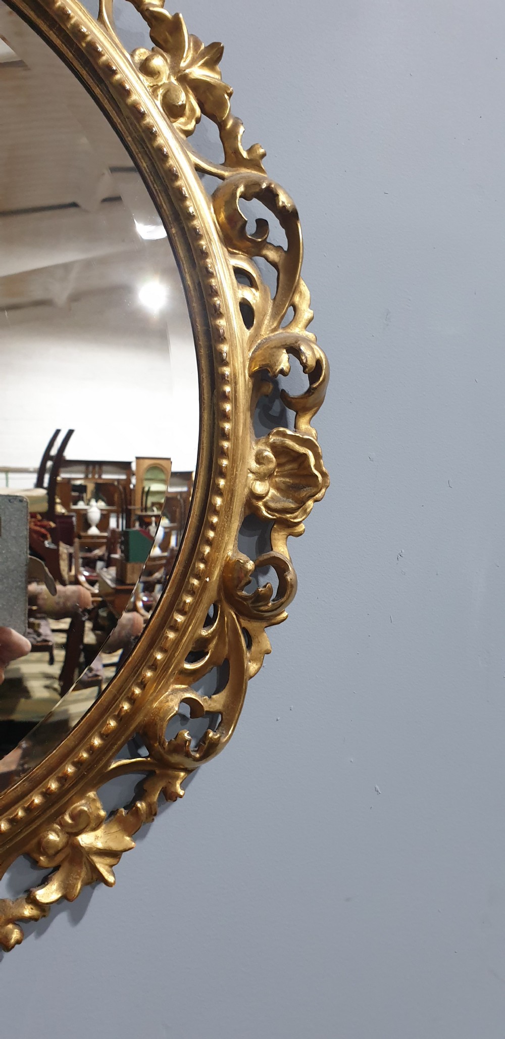 Outstanding Pair victorian Round Mirrors View VII
