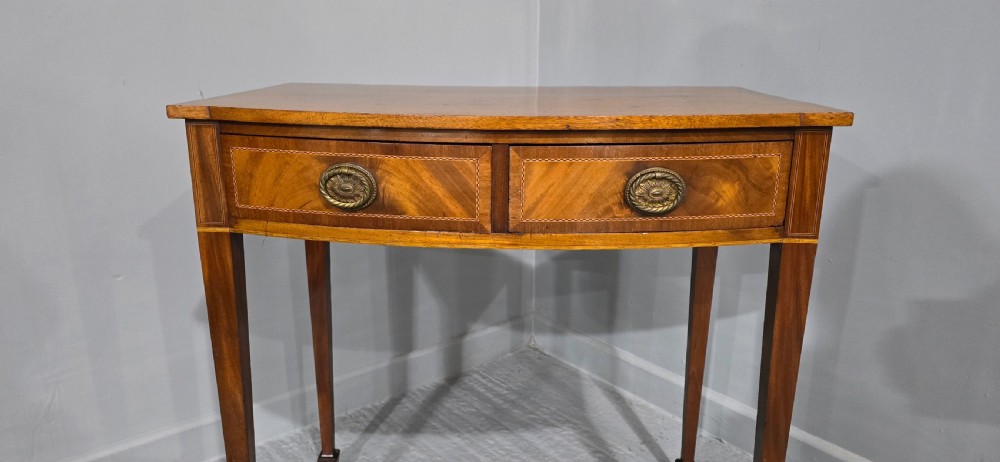 Super Inlaid Mahogany Side Table View V