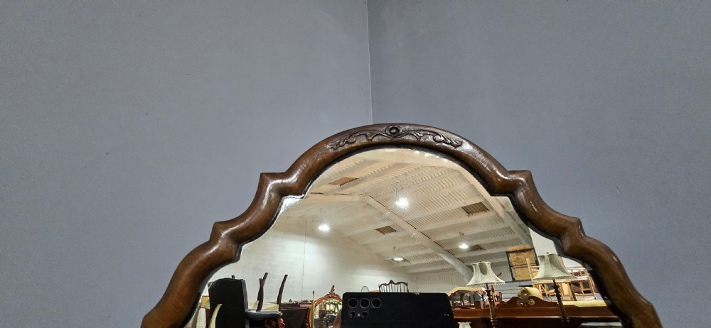 Lovely Walnut Cheval Mirror View III
