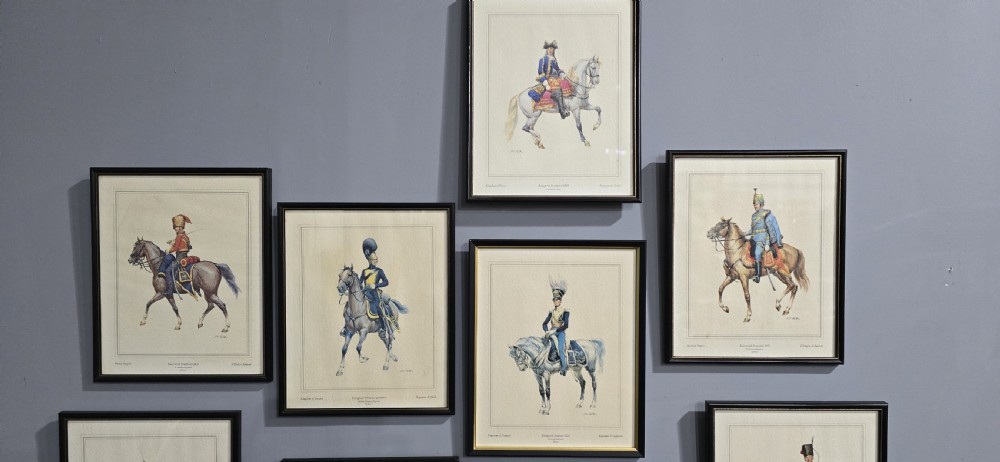 Set of 13 Military Prints View II