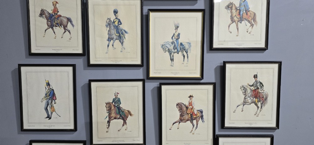 Set of 13 Military Prints View III