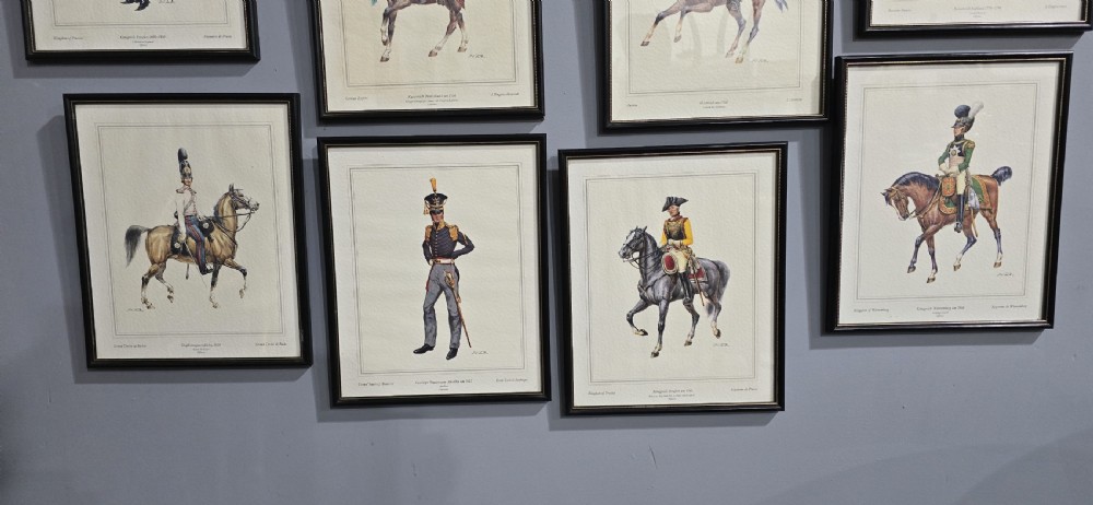 Set of 13 Military Prints View V