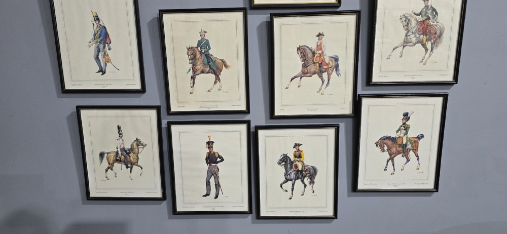 Set of 13 Military Prints View VIII