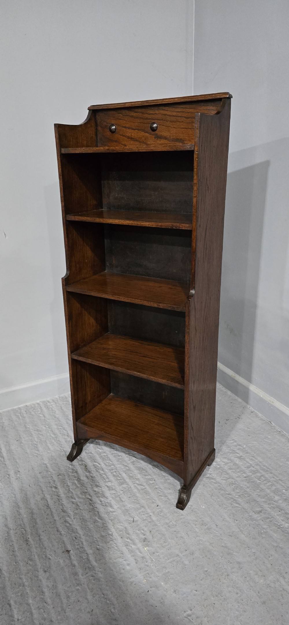 Solid Oak Minature Open Bookcase View IV