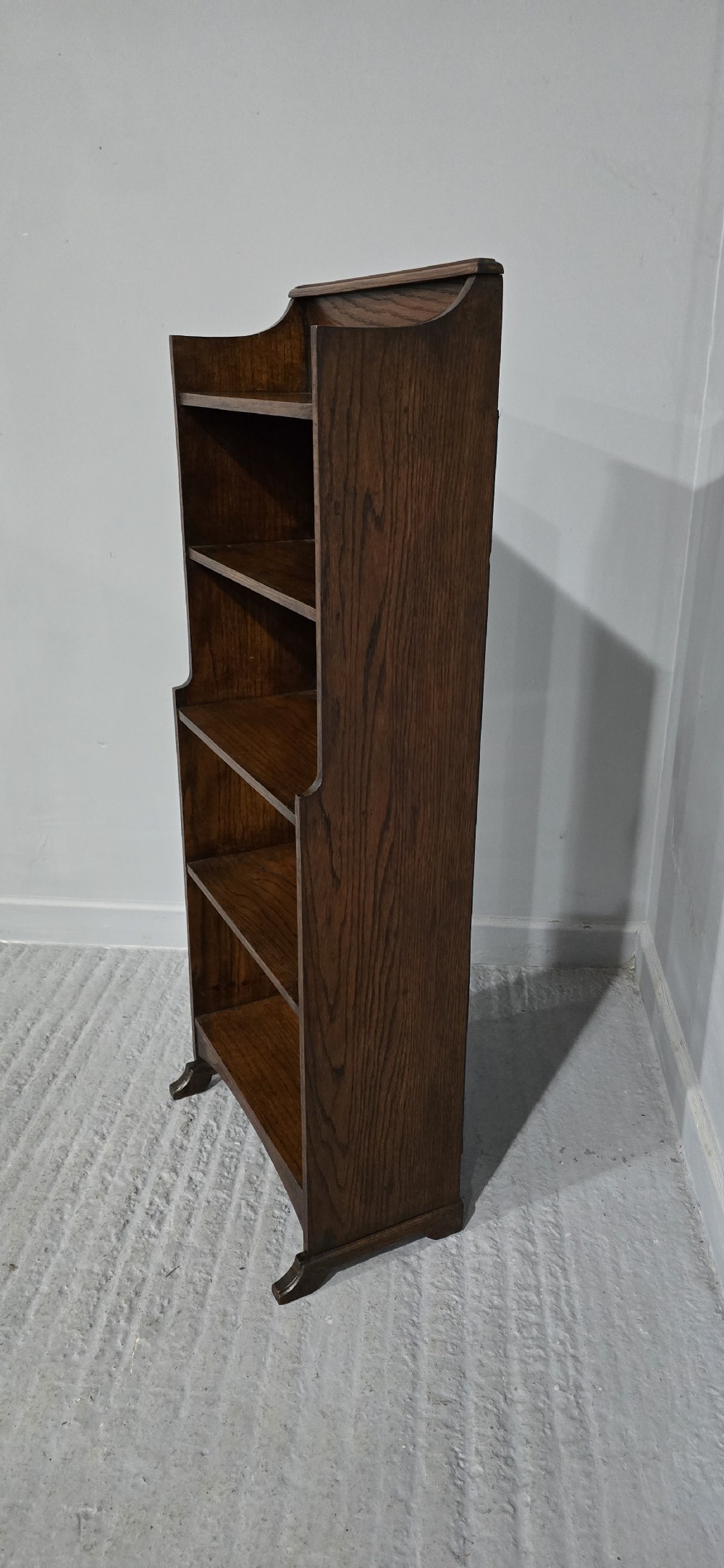 Solid Oak Minature Open Bookcase View VI