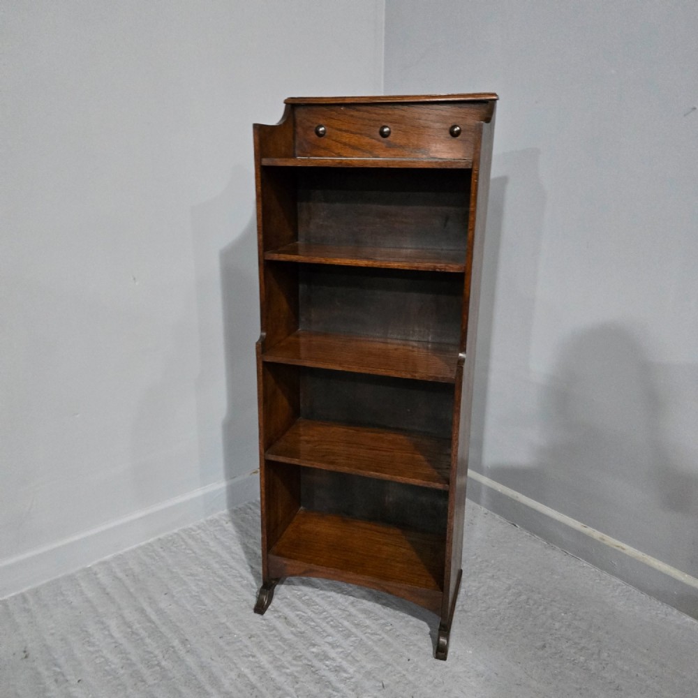 Solid Oak Minature Open Bookcase