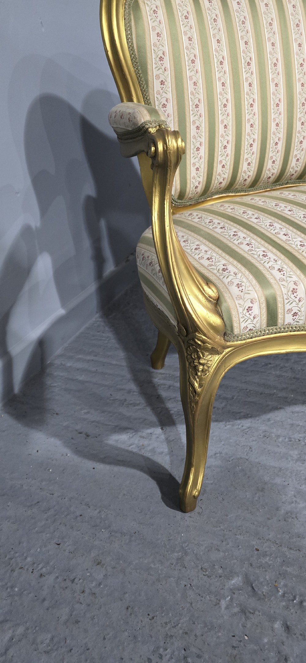 Pretty French Two Seater Gilt Couch View II