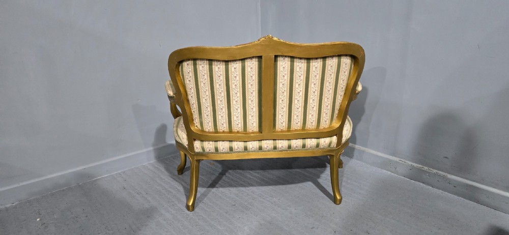 Pretty French Two Seater Gilt Couch View IX