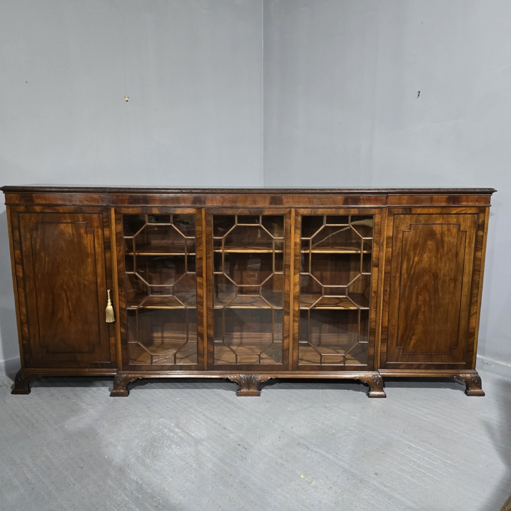 Magnificent Chippendale Mahogany Library Bookcase
