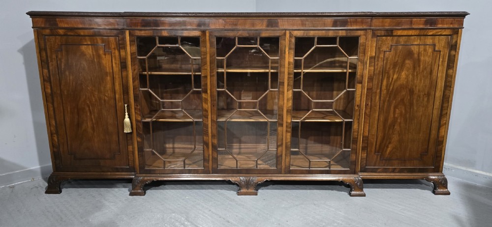 Magnificent Chippendale Mahogany Library Bookcase View II