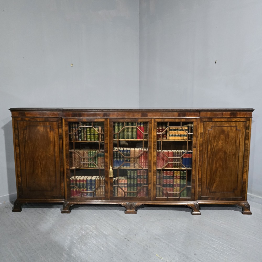 Magnificent Chippendale Mahogany Library Bookcase View III