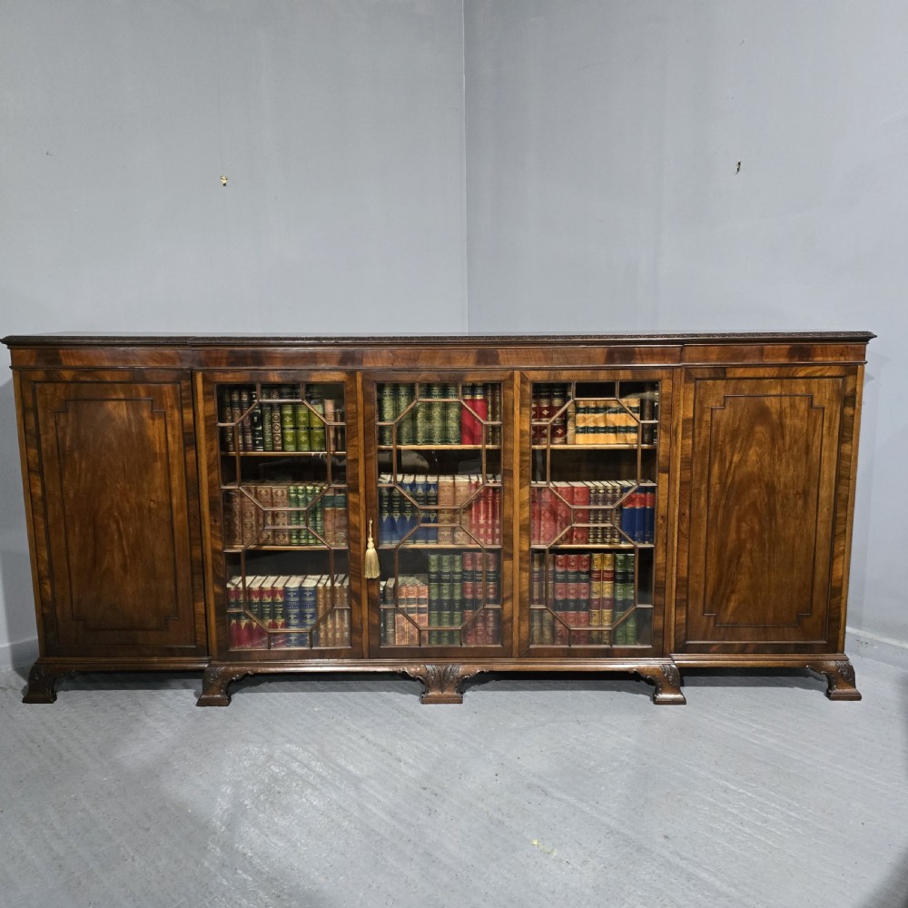 Magnificent Chippendale Mahogany Library Bookcase View IV