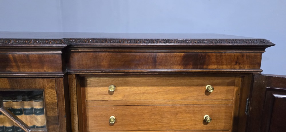 Magnificent Chippendale Mahogany Library Bookcase View XIX