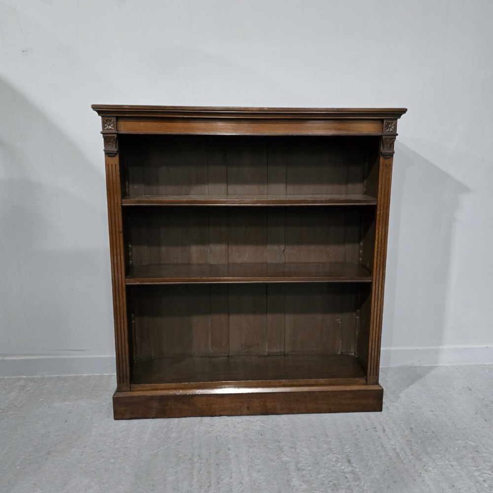 Victorian Mahogany Open Library Bookcase