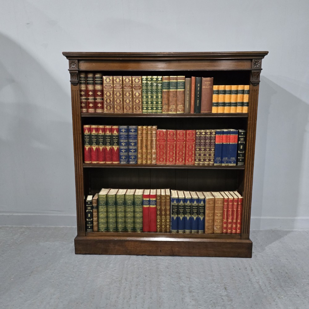 Victorian Mahogany Open Library Bookcase View II