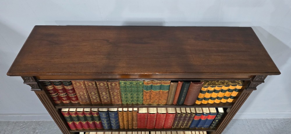 Victorian Mahogany Open Library Bookcase View III