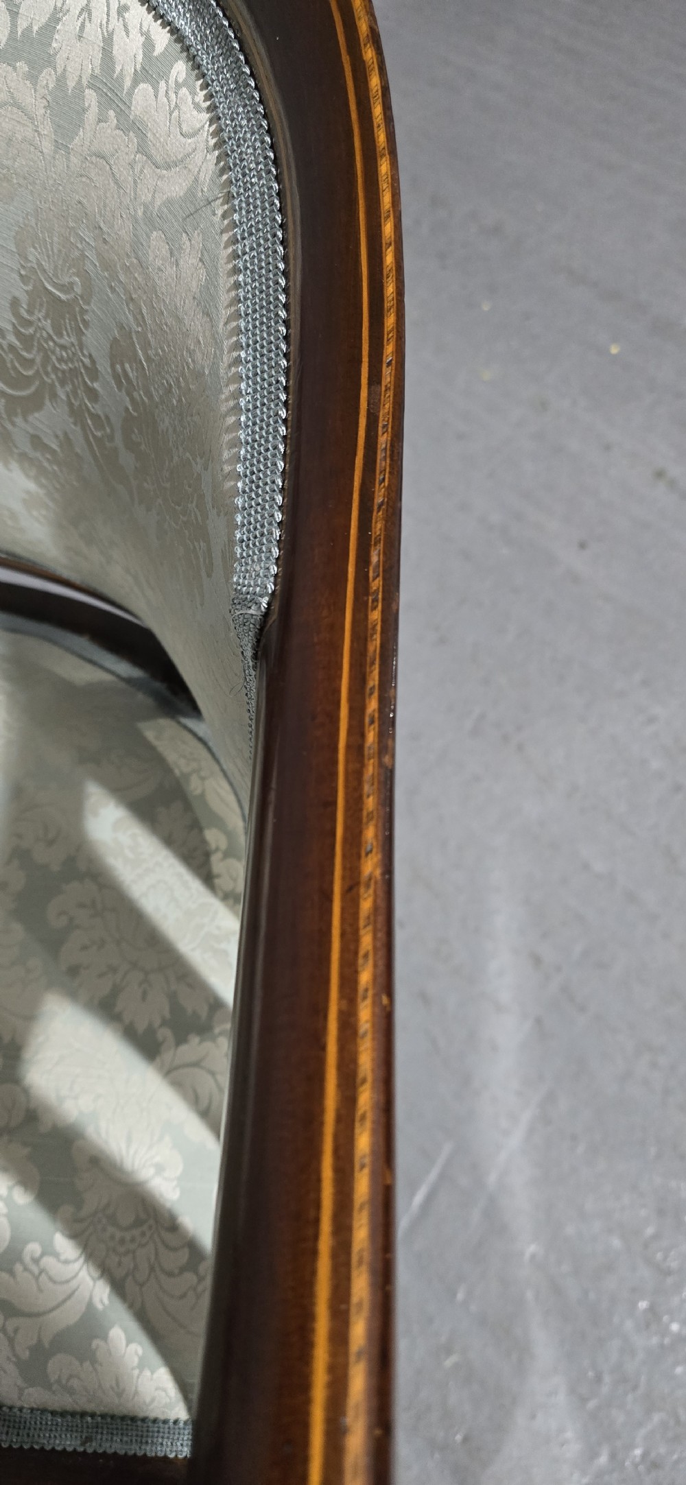 Wonderful Mahogany Inlaid Window Sofa View X
