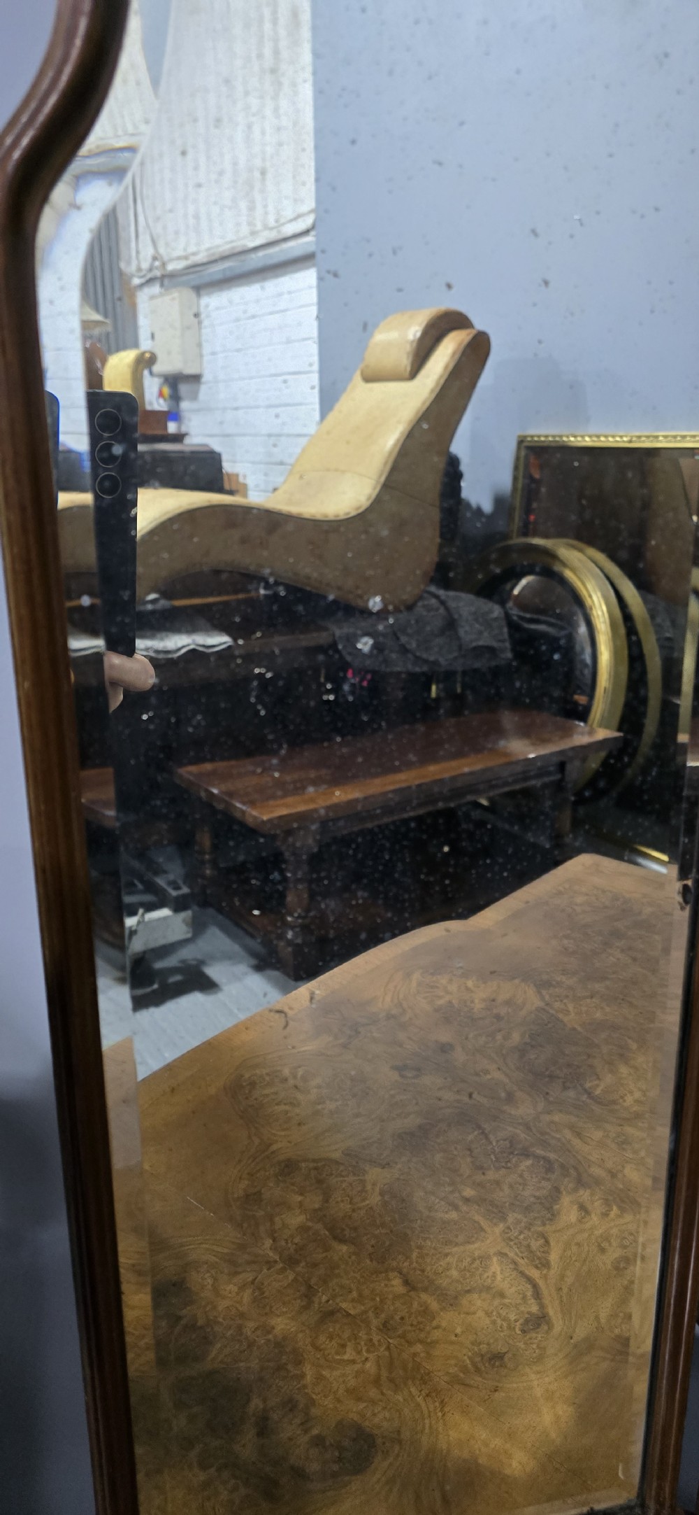 Very Nice Burr Walnut Dressing Table View V