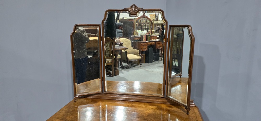 Very Nice Burr Walnut Dressing Table View VIII