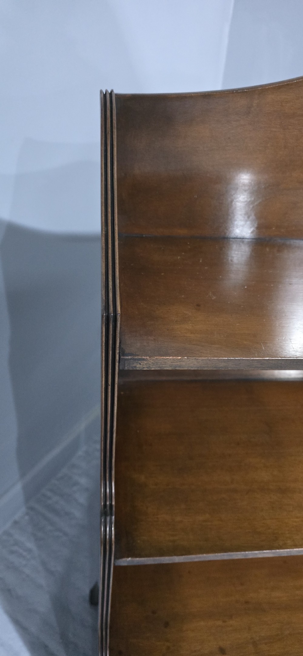 Regency Mahogany Waterfall Library Bookcase View VIII