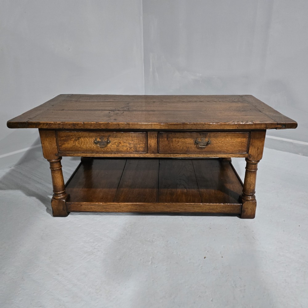 Top Quality Oak Coffee Table with Drawers