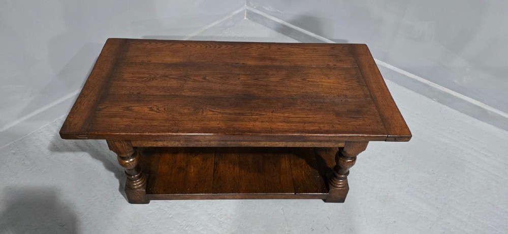 Oak Three Plank Coffee Table View II