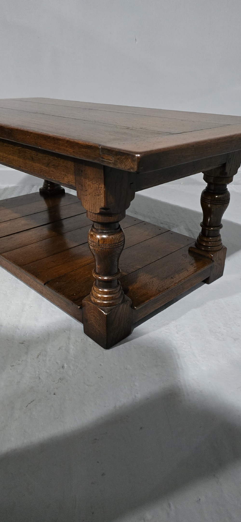 Oak Three Plank Coffee Table View III