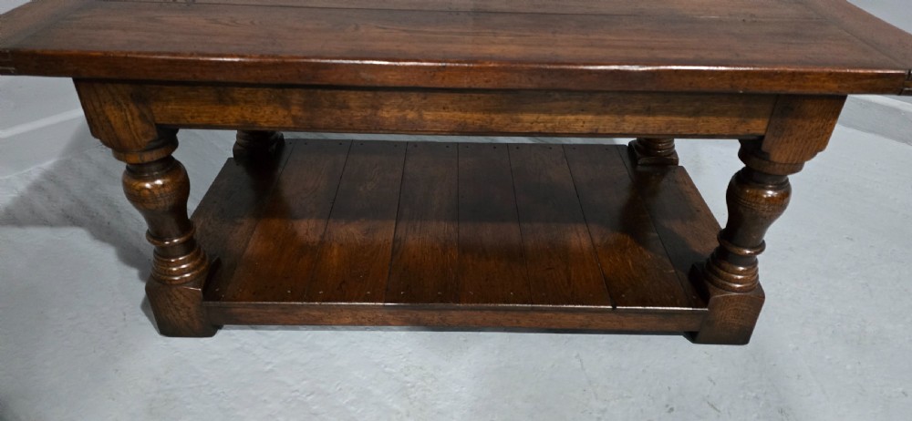Oak Three Plank Coffee Table View IV