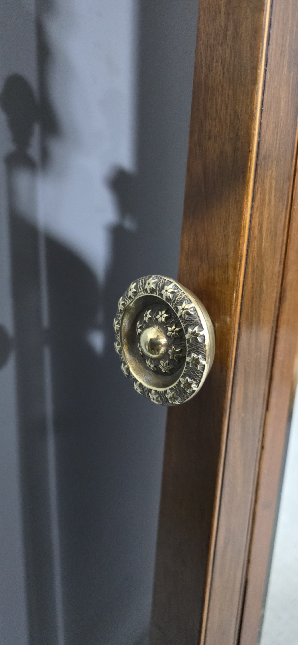 Very Nice Queen Anne Walnut Cheval Mirror View IV